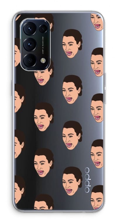 Case Company® - Hoesje geschikt voor Oppo Find X3 Lite hoesje - Ugly Cry Call - Soft Cover Telefoonhoesje - Bescherming aan alle Kanten en Schermrand