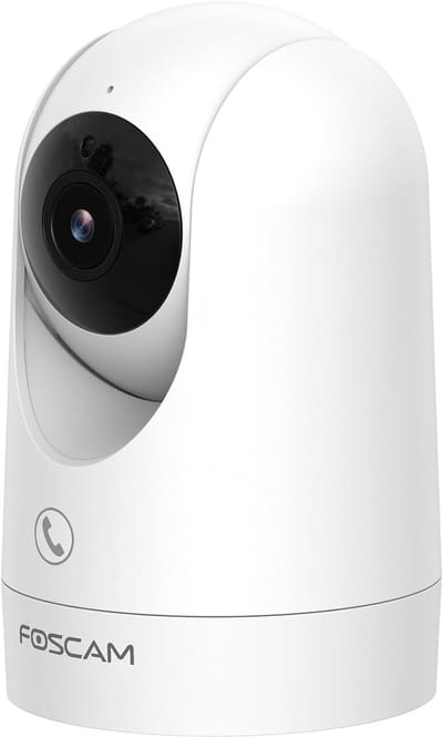 Beveiligingscamera Binnen - Wifi Camera - Huis Bewaken - AI Persoonsdetectie - 12 cm Hoog - Wit