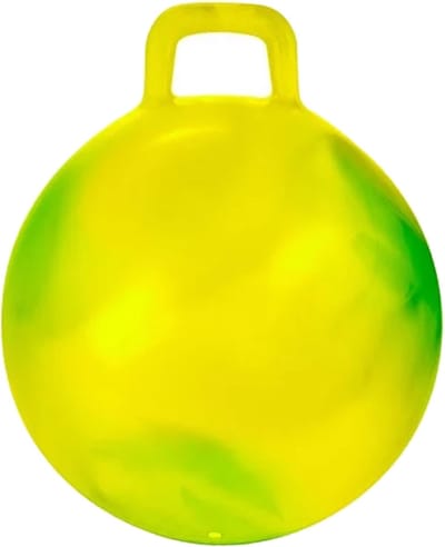 Skippybal marble - geel/groen - D45 cm - buitenspeelgoed voor kinderen