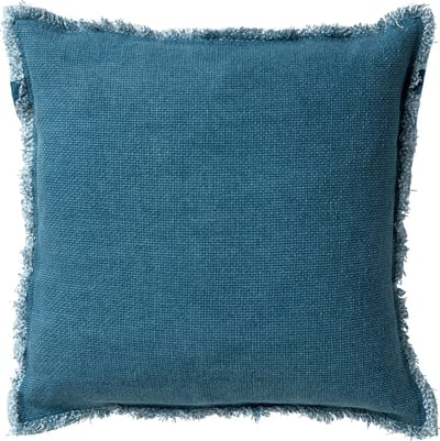 Dutch Decor BURTO - Kussenhoes 60x60 cm - gewassen katoen - Provincial Blue - lichtblauw - met rits - zonder binnenkussen