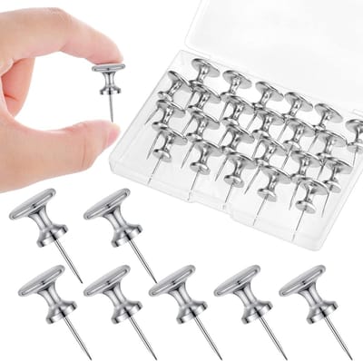 Grote Duimspijkers - Decoratieve Spijkers - Decoratief Ophangen - Metalen Constructie - 30 Stuks - Zilver