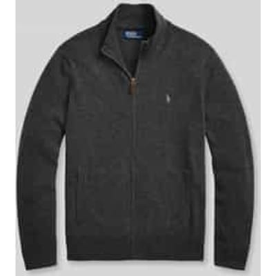 Regular fit gebreid jack van pure wol