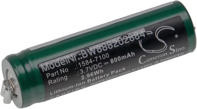 Batterij Vervangend - Oplaadbare Accu - Haartrimmer Gebruik - Lithium-Ion Technologie - 800 mAh - Zwart