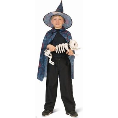 Enge Schedel Cape One size Feestkleding