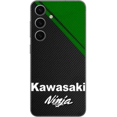 Coque - Kawasaki - Galaxy S24 - Souple - Noir - Logo Ninja Moto