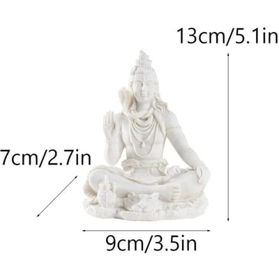 Shiva Zuidoost-Aziatische Hars Ambachten Sieraden Indiase Woning Bureau Veranda Beeld Boeddhabeeld Decoratie white