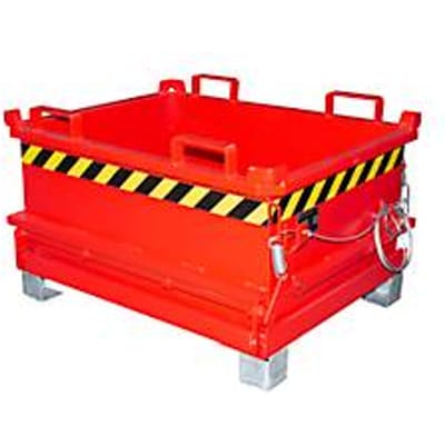 Bauer Mini-klapbodemcontainer MSB 250 - 1000 x 800 x 625 mm - vuurrood RAL 3000