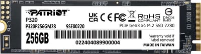 Patriot Memory P320 256 GB M.2 PCI Express 3.0 NVMe