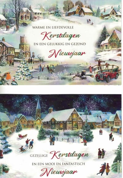 Wenskaarten - kerstkaart - set van 8 - 8 luxe kerstkaarten - 2 x 4 luxe kerstkaarten met envelop - wondermooie kerst - sfeervolle kerstkaarten - liefdevolle en warme kerstdagen - fijne feestdagen - feestdagen