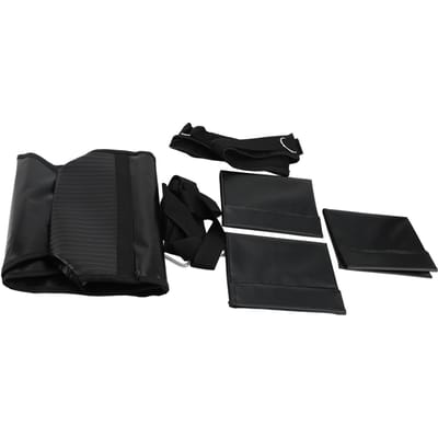 Entraîneur de traîneau à poids réglable Traîneau d'entraînement avec sac de sable avec 3 sacs de sable de poids pour vitesse de sprinter black