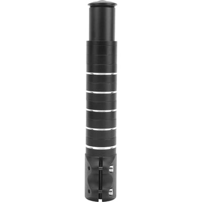 LUNJE Adaptateur Rehausseur de Guidon de Vélo Adaptateur Rehausseur Potence de Fourche 210mm Alliage d'Aluminium black