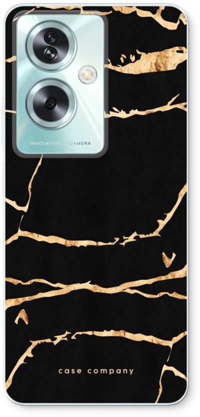 Case Company® - Hoesje geschikt voor Oppo A79 hoesje - Gouden marmer - Soft Cover Telefoonhoesje - Bescherming aan alle Kanten en Schermrand