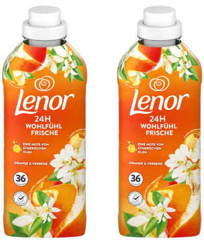 Lenor Orange & Verbena - Wasverzachter - Multipack - 1512ml (2x756ml) - 72 Wasbeurten (2x36)
