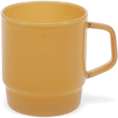 Stapelbare glazen koffiekop 280ml - Licht topaas | De Woonbiotoop