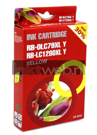 Huismerk Brother LC-1280XL geel (Huismerk (compatible))