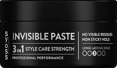 Syoss Invisible Styling Paste - Haarwax - Natuurlijke Finish - Zacht en Soepel - Langer Haartypes - Voordeelverpakking - 6x100 ml