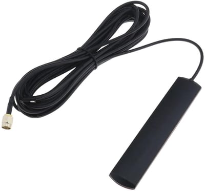 Allecto Antenne - 5 Meter Bereik - Zwart Gouden - Autoradio Antenne - Perfect voor DAB Ontvangst - Geschikt voor Auto