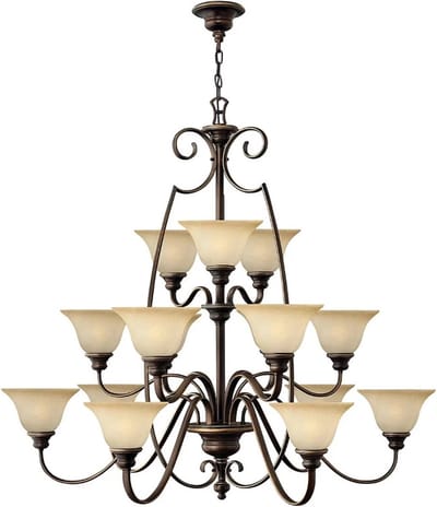 Hinkley LED Kroonluchter | 15X E27 Max 60W | Dimbaar | Antique Bronze