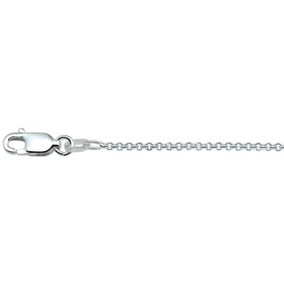 Zilveren Collier anker rond 1 1021118