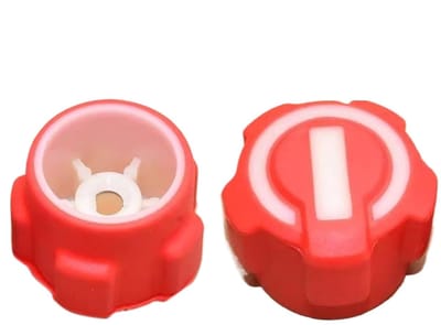 Manometer Wielknop - Klimaatregeling Wiel - Systeem Reparatie - Ergonomisch Ontwerp - 2 Stuks - Rood
