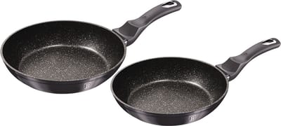 Berlinger Haus Carbon Pro Serie - Kookgerei-set - Granieten Coating - Aluminium - Geschikt voor Alle Kookplaten