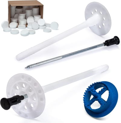 Isolatiepluggen Set voor Buitenmuurisolatie met Schroeven en Frezer, WDVS Set
