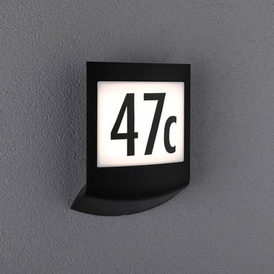 LED-wandarmatuur voor buiten Smart Home Zigbee 3.0 Padea schemersensor insectvriendelijk IP44 198x252 mm Tunable Warm 8,2W 550lm 230V Antraciet Kunststof