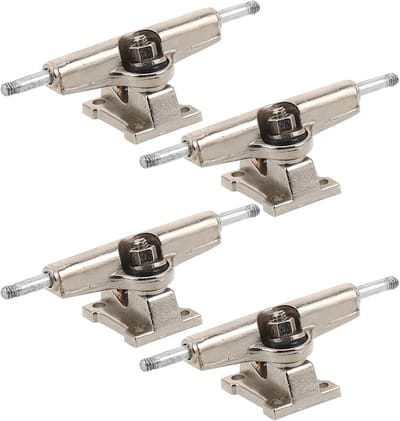 Fingerboard Trucks - Mini Skate Onderdelen - DIY Projecten Tunen - Brede As Stabiliteit - 29mm As - Zilverkleurig