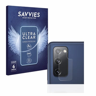 Savvies - Screenprotector voor Samsung Galaxy S20 FE 5G (ALLEEN Camera Lens) - Folie Beschermfolie transparant 6 Stuks