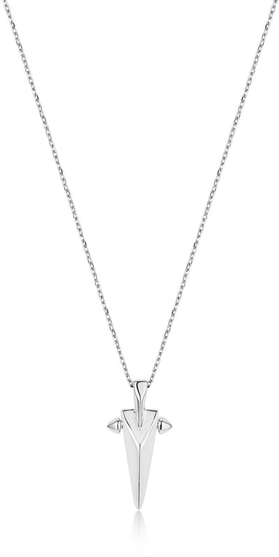 Ania Haie AH N053-03H Polished Punk Dames Ketting - Collier - Sieraad - Schakelketting - Zilver - 925 Zilver - Anker - 5 mm breed - 50 cm lang