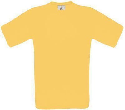 B&C Exact 150 Kids T-shirt Gold Maat 3/4 (onbedrukt - 5 stuks)
