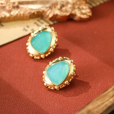 Mode Veelzijdige Accessoires Irregulaire Circulaire Geometrie Oorbellen Nieuwe Oorbellen Damesoorbellen brown