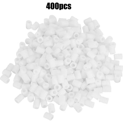 400 Stuks Verstelbare Elastische Koordgesp Multifunctionele Siliconen Mondkapje Koordstopper(Wit ) white