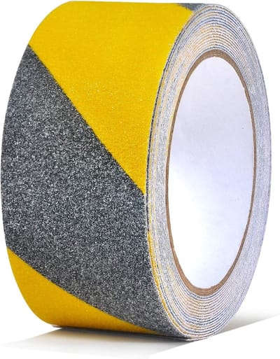 Veiligheid Grip Tape 2 Inch X 16.4ft - Antislip Tape voor Trappen, Hoge Traction en Sterke Grip, Geel/Zwart Gevaar Caution Tape