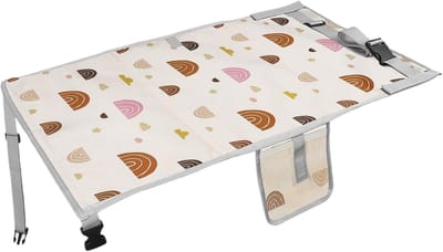 Vliegtuigstoelverlenging - Reisbed vliegtuig Vliegtuigkussen - Comfortabel Reizen - Ruimtebesparend Opvouwbaar - 76 x 44.5 cm - Grijs