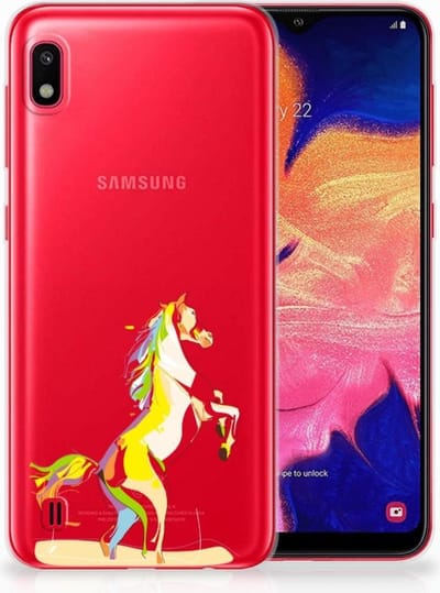 Samsung Galaxy A10 Telefoonhoesje met Naam Horse Color