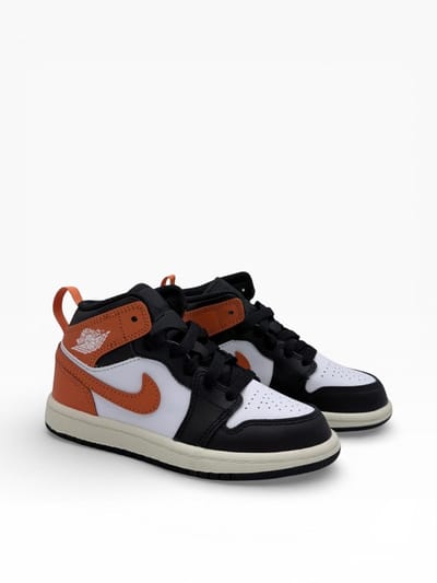 Jordan Aj1 Mid Peuterschoenen - Bruin - Maat 31 - Leer