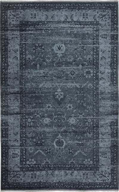 Kelim Vintage Vloerkleed - Houtskool Grijs 80 x 215 cm - Premium Laagpolig Woonkamer Tapijt - Boho Stijl - Anti-Slip, Machinewasbaar & Super Zacht