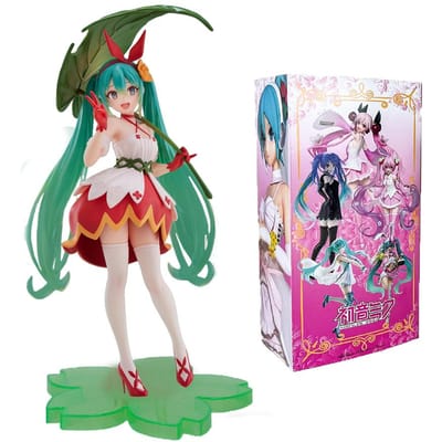 Nieuwe Hatsune Miku Anime Figuur Speelgoed Poes met Laarzen Kawaii Cartoon Wonderland Duimelijntje Actiefiguur Model Poppen Verjaardagscadeaus