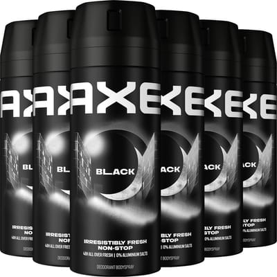 AXE - Deodorant Bodyspray - Black - 6 x 150 ml - Voordeelverpakking