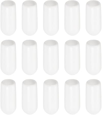 Dailygoods- Schroefdraad Protector Rubberen Eindkappen - 20 Pack - 1/4" (6mm) ID - Slijtvast - Stofisolatie - Roestpreventie - Eindkap