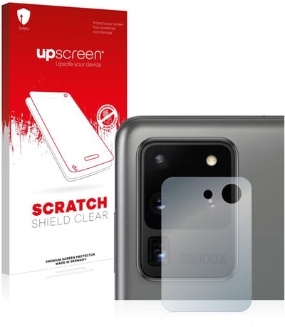upscreen - Screenprotector voor Samsung Galaxy S20 Ultra (ALLEEN Camera Lens) - Folie Beschermfolie transparant