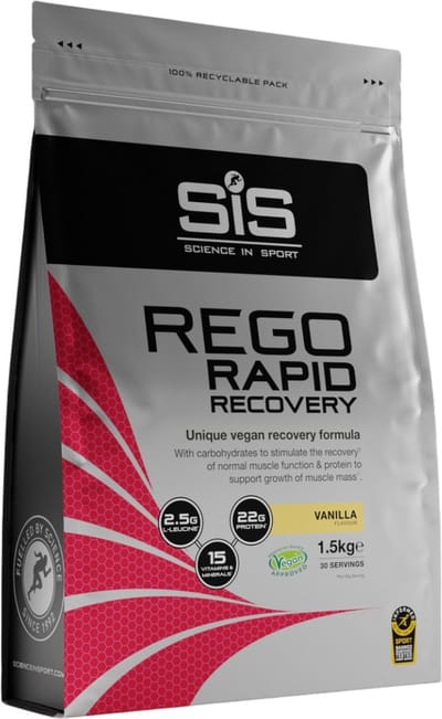 SIS – REGO Rapid Recovery Drink Poeder – Post Workout Proteïne Poeder – 21g Eiwit per Portie – Vanille Smaak – Vegan – 30 Porties – 1500 g