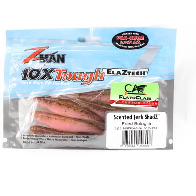 Zman Soft Lure Jerk ShadZ 5 Inch 5/Pack Gebakken Bologna (6008)
