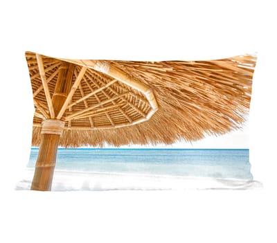 Sierkussens - Kussentjes Woonkamer - 50x30 cm - Parasol - Strand - Zee - Tropisch