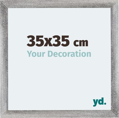 Your Decoration - Fotolijst 35x35 cm - MDF - Grijs Geveegd - Mura