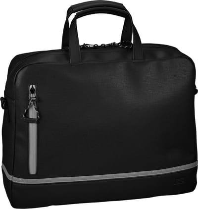 JOST Business tas Schoudertas met laptopvak Billund Cyclist Pro Business Bag Black Zwart