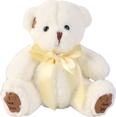 Livano Teddybeer - Knuffelbeer - I Love You - Klein - 12 Jaar En Ouder - Schattige Knuffels - 17cm - Beige
