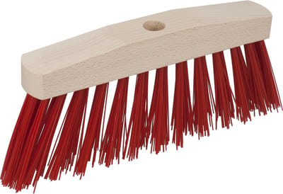 Buemag Bezemkop - Elaston - rood - hout - hard - 30 cm - 24mm - straatbezem/buitenbezem