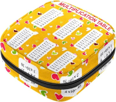 Maandverband Tas - Periode Kit - Persoonlijke Hygiëne - Zachte Fluweel Stof - 17x17x12 cm - Meerkleurig